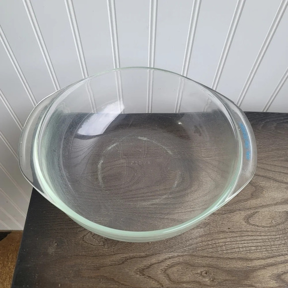 Vintage Pyrex #024 Clear Advantage Glass Round Quart 8.5" Casserole Baking Bowl - Picture 1 of 6